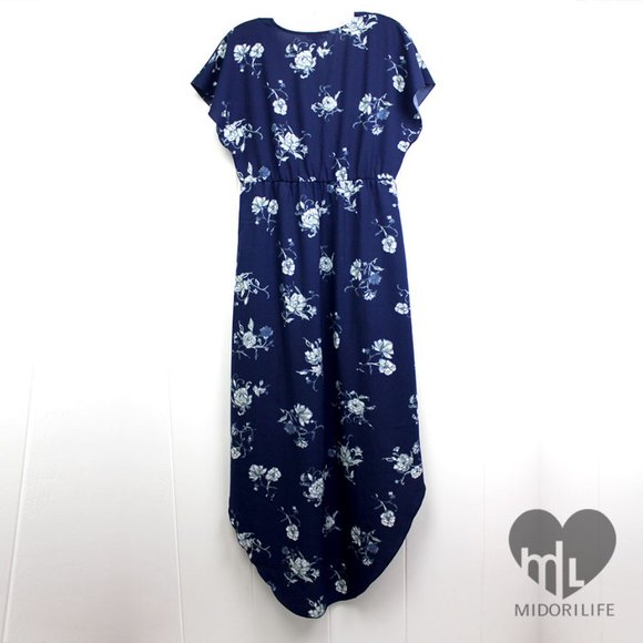 ECOTE High-Low Floral Dress - Picture 4 of 8